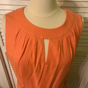 Antonio Melani Orange Sleeveless Dress - Size 14